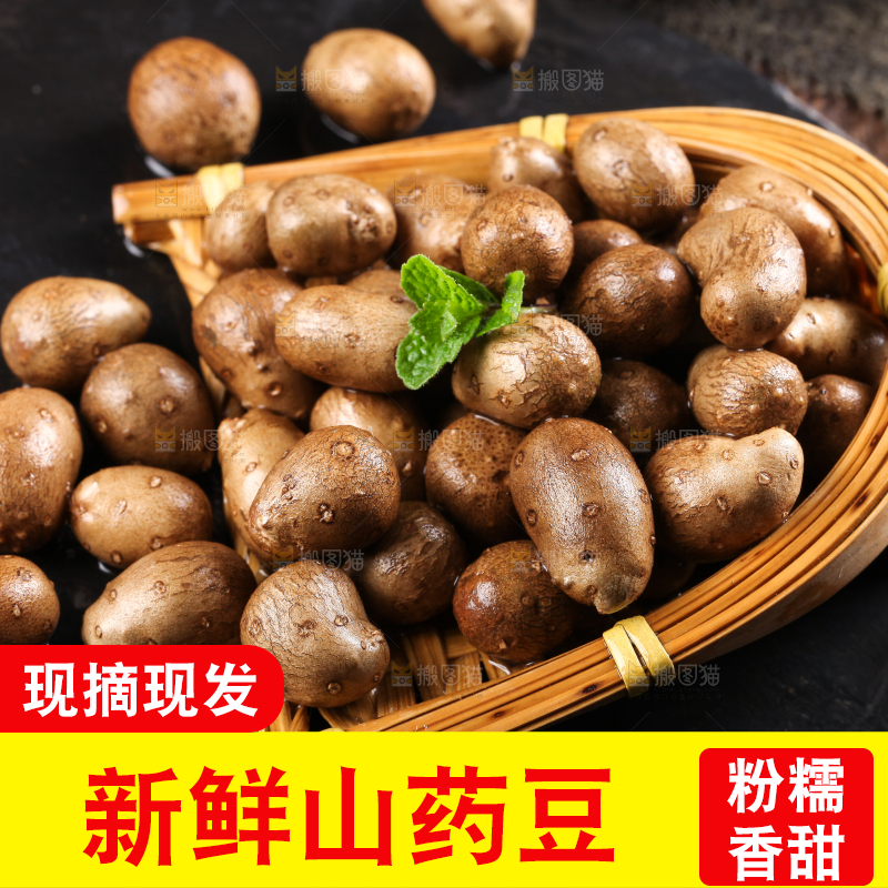 篮子里装着山药籽