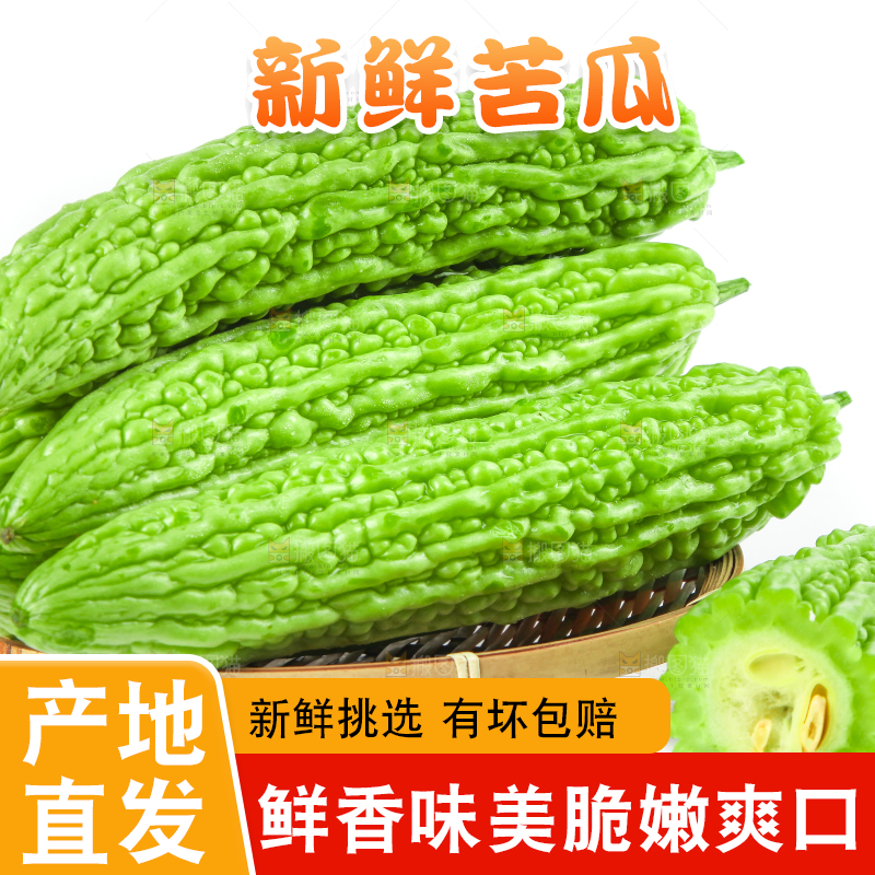 篮子里装着苦瓜