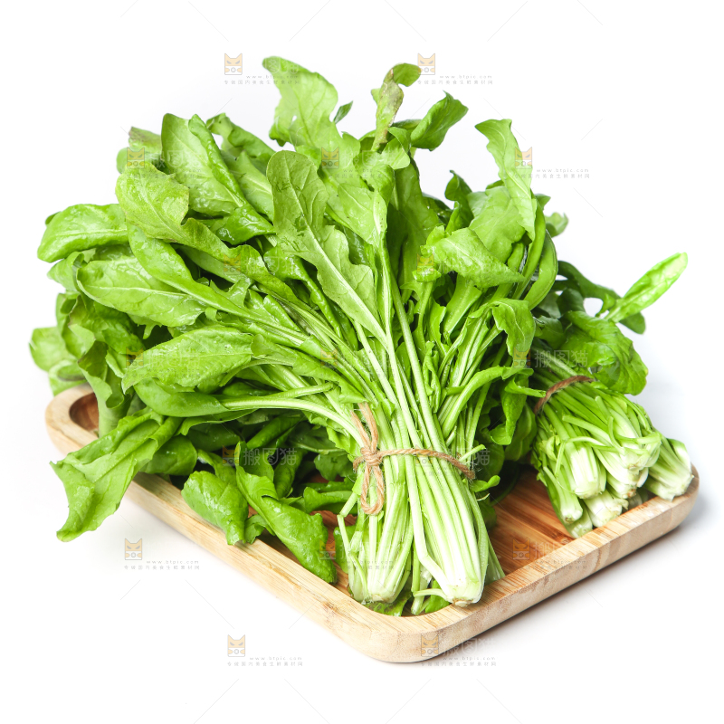 篮子里装着芥菜