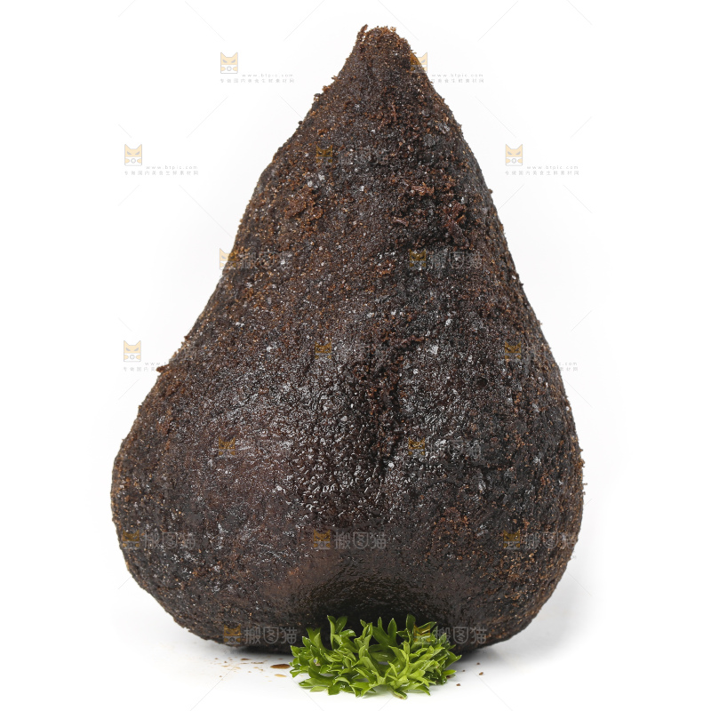 白底上的咸菜疙瘩