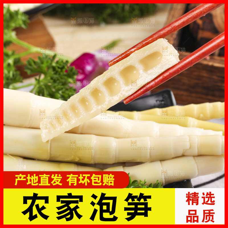 白格子底上的笋尖