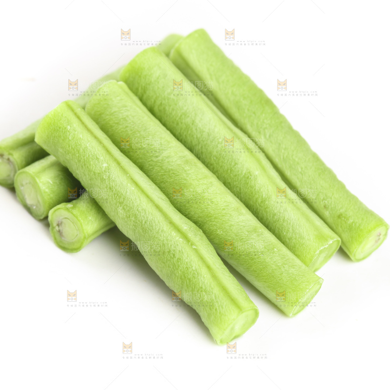 白底上的豇豆