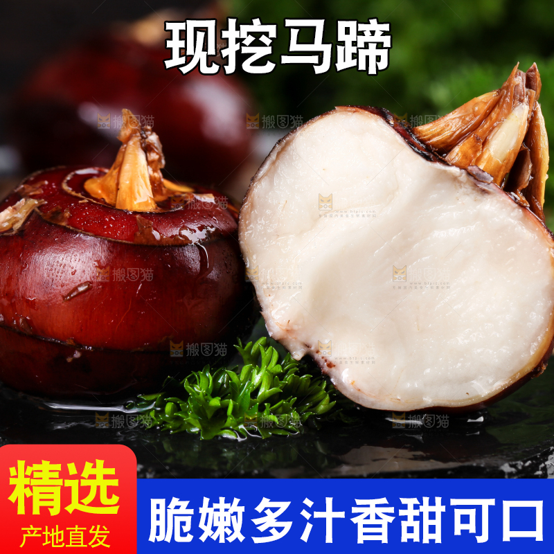 竹底上放着农家马蹄