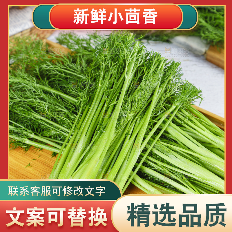 盘子里的云南小茴香菜