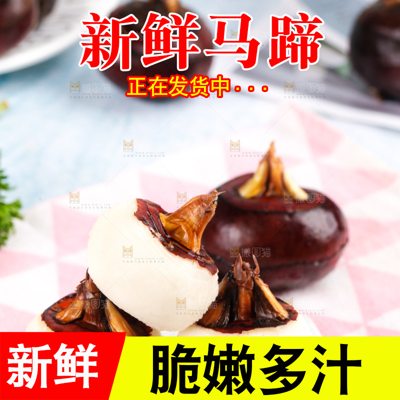 彩底上放着红马蹄