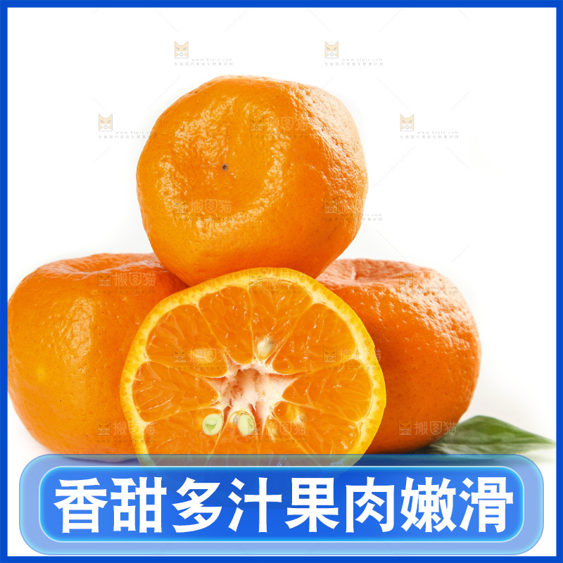 白底上的椪柑橘