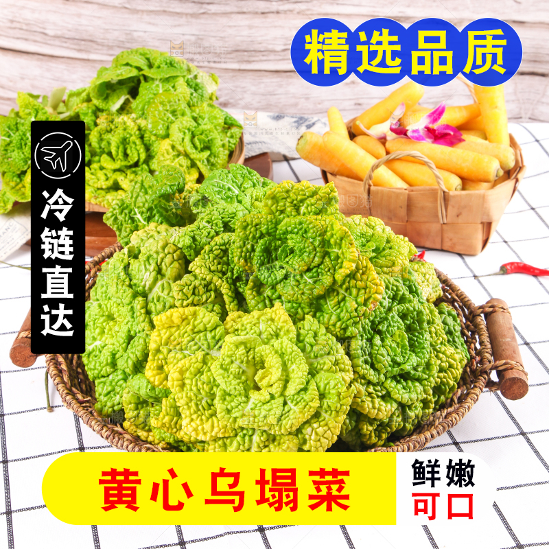 篮子里装着乌塌菜