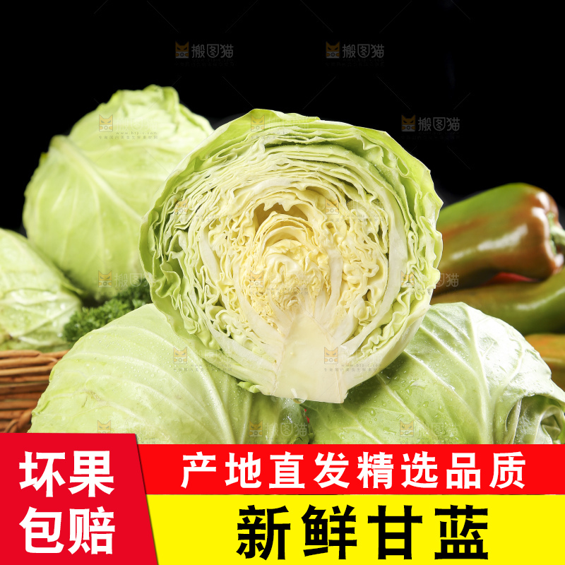 黑石板上的卷心菜