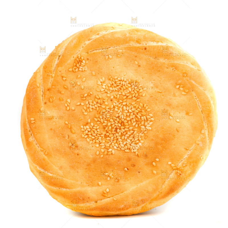 白底上放着烧饼