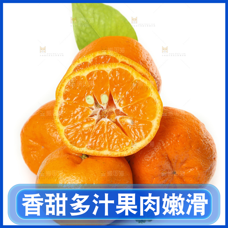 白底上的椪柑橘