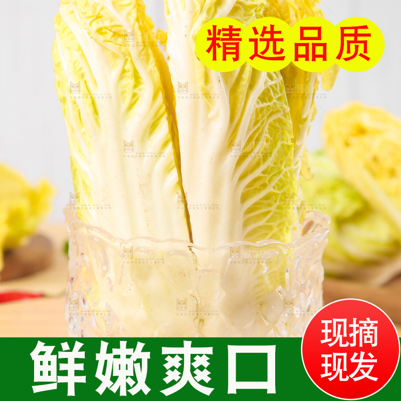 木板上放着高山娃娃菜