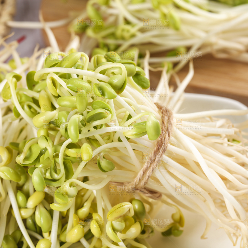 盘子里的豆芽