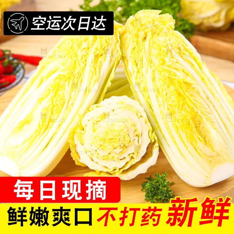 木板上放着高山娃娃菜