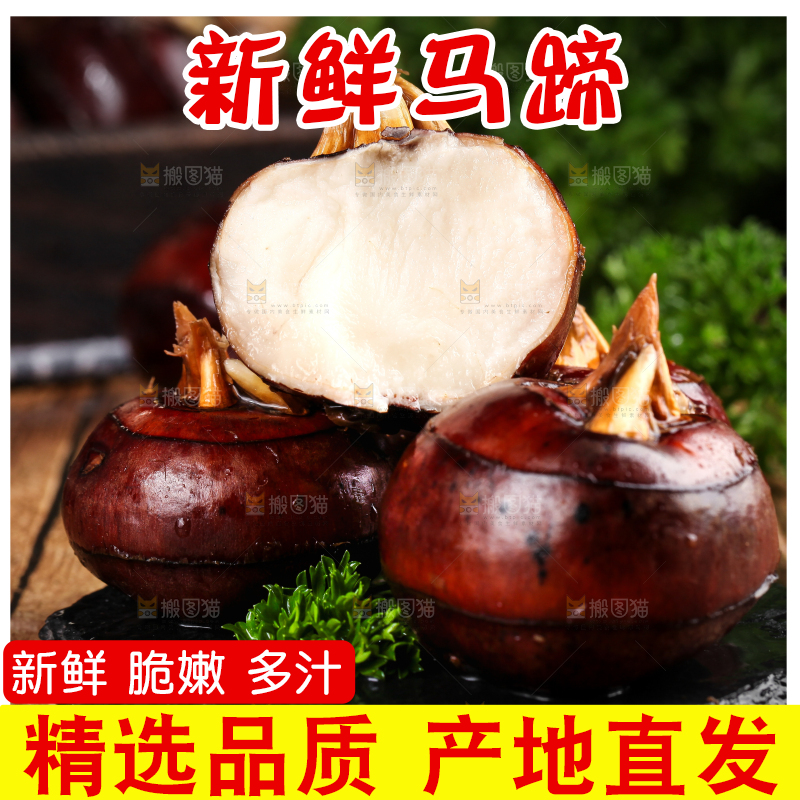 竹底上放着农家马蹄