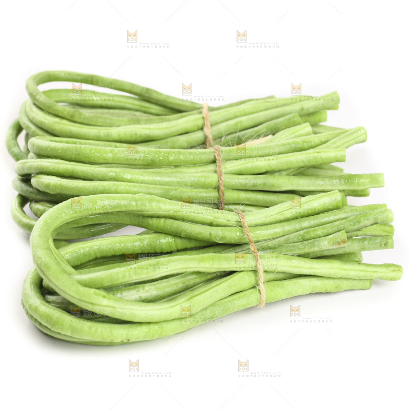 白底上的豇豆