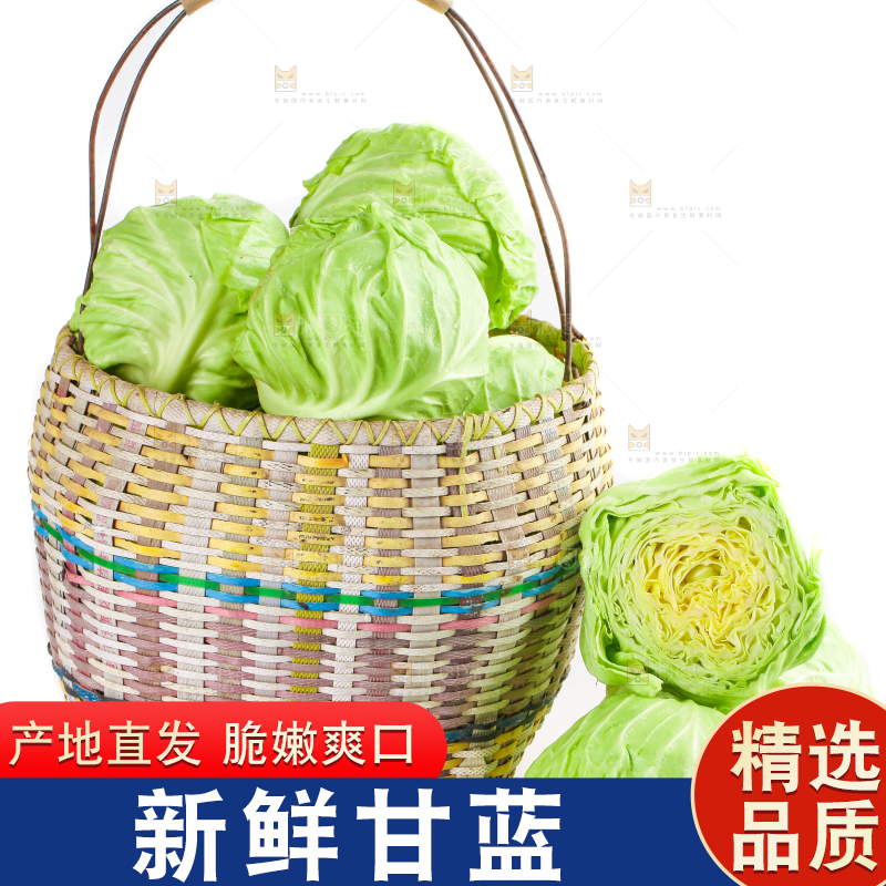 篮子里装绿甘蓝