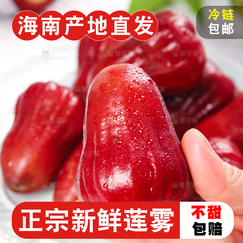 手拿新鲜莲雾
