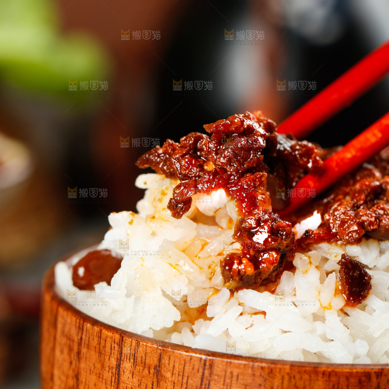饭上的辣椒酱