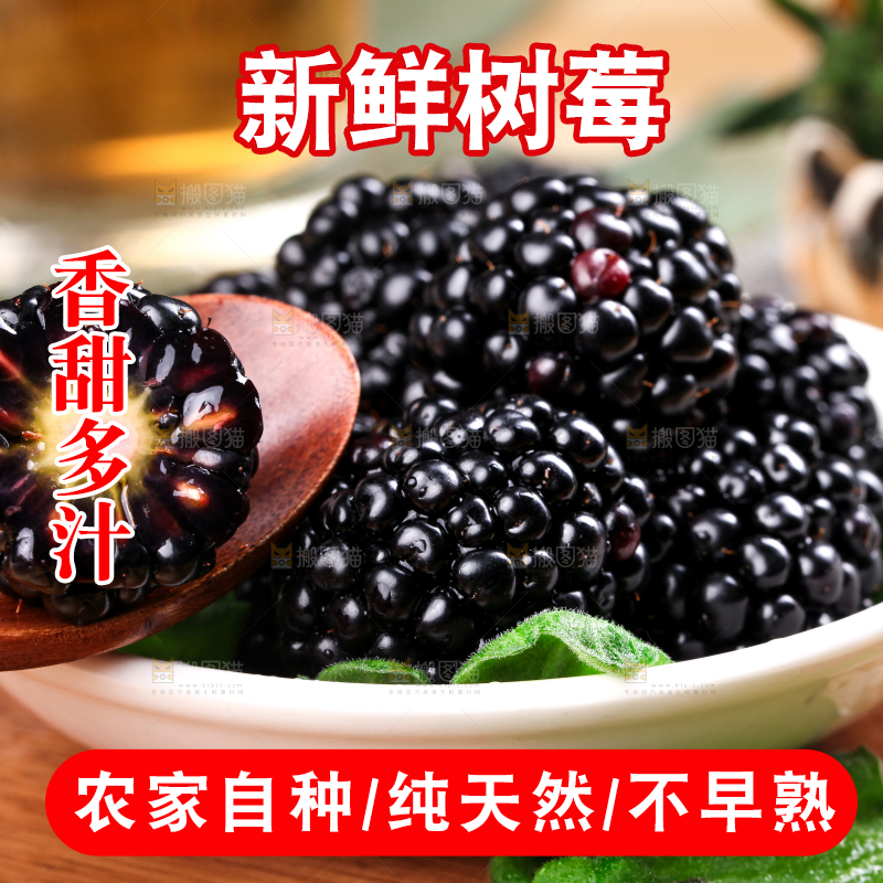 勺子里的黑树莓
