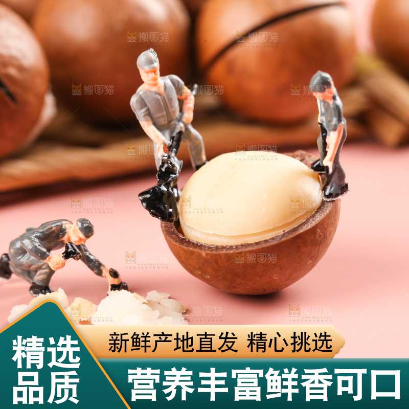 浅底上的夏威夷果