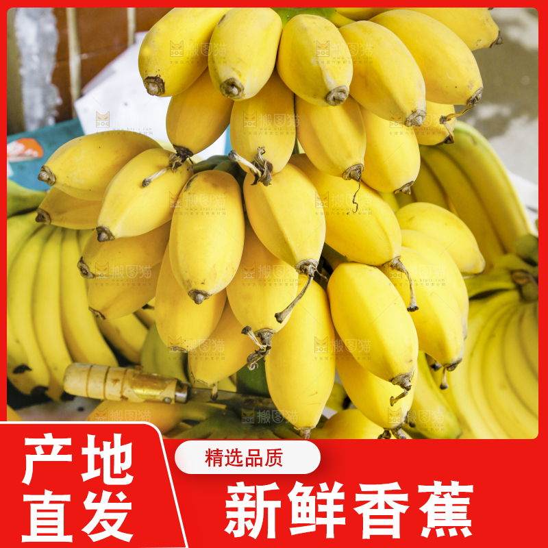 手上拿着一串苹果蕉