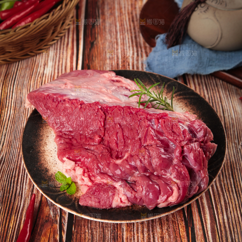 木底上的贵州土黄牛肉