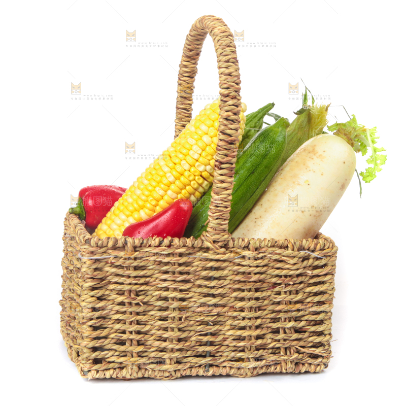 白底上的蔬菜纹理