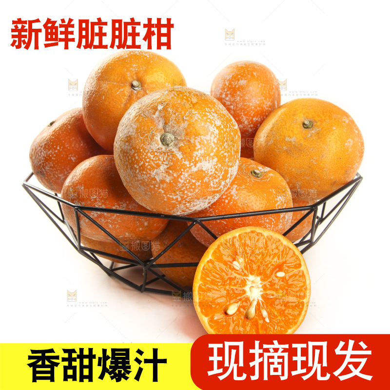 白底上放着一筐台湾茂谷柑