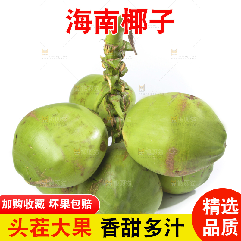 白底上的大椰青