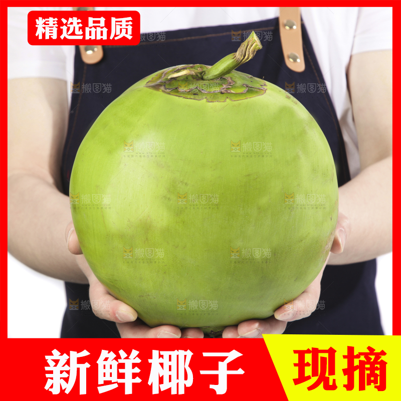 手拿大椰青