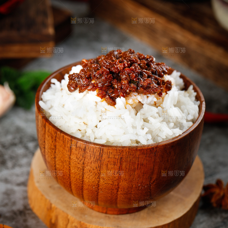 饭上的辣椒酱