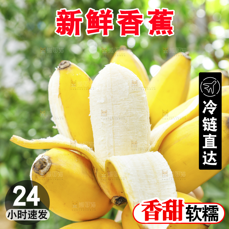 手拿剥皮的广西苹果蕉