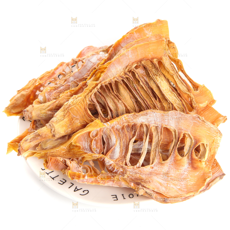 白底上的冬笋片