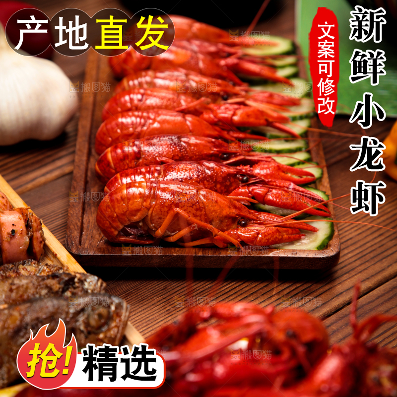 龙虾背景纹理