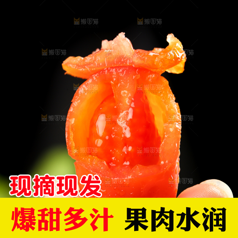 手里拿着丹东409小柿子