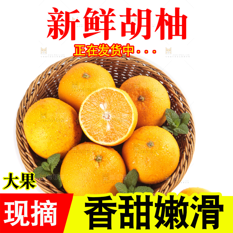 篮子里的胡柚