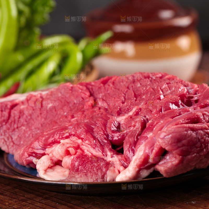 木底上的贵州土黄牛肉