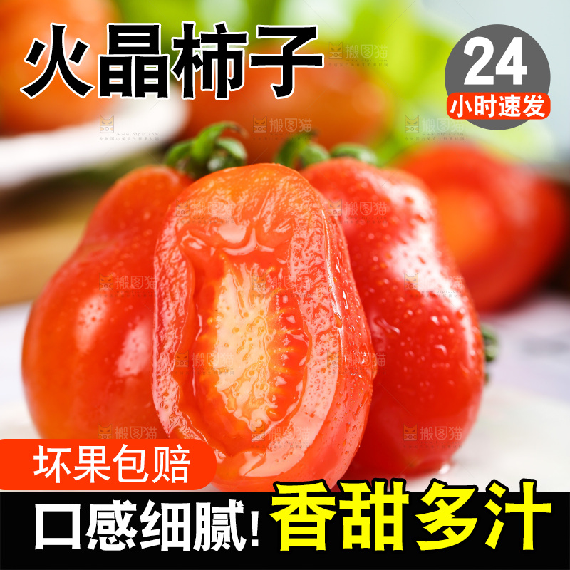 石板上摆放着丹东409小柿子