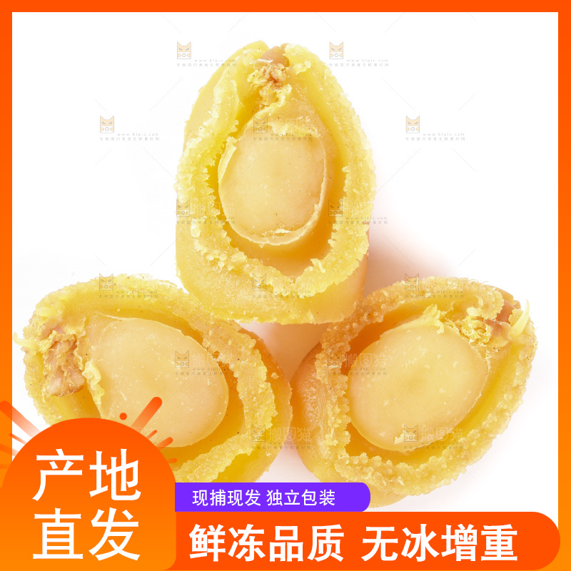 白底上的干鲍鱼