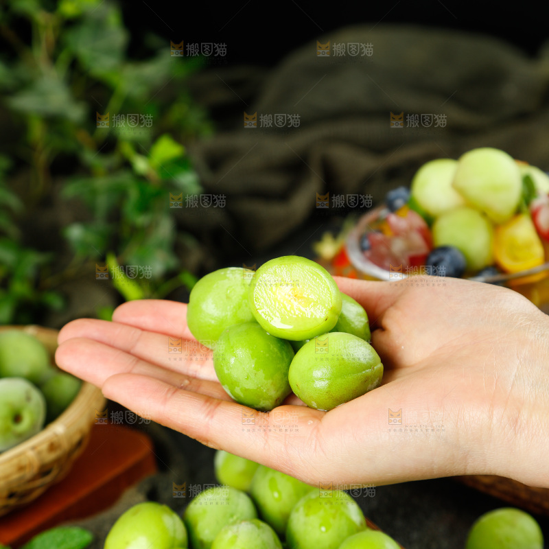 手拿青梅