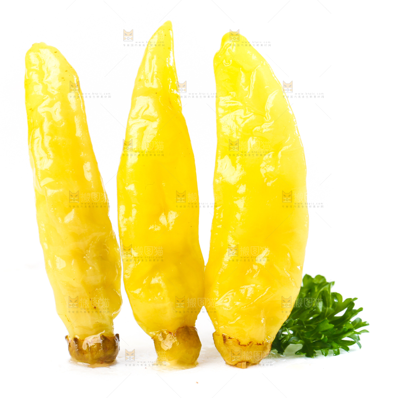 白底上的小米辣椒