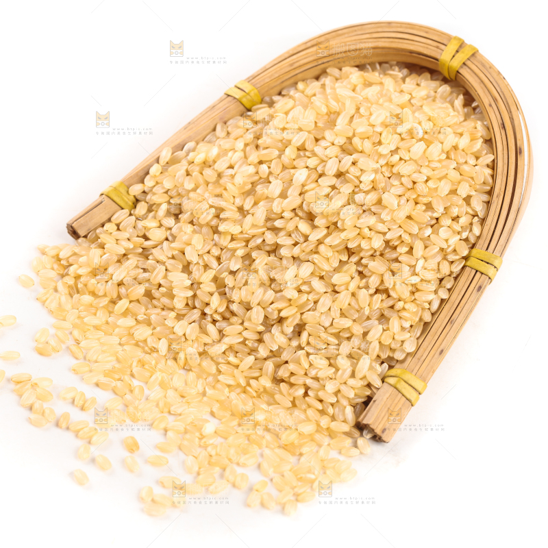 白底上的糙米