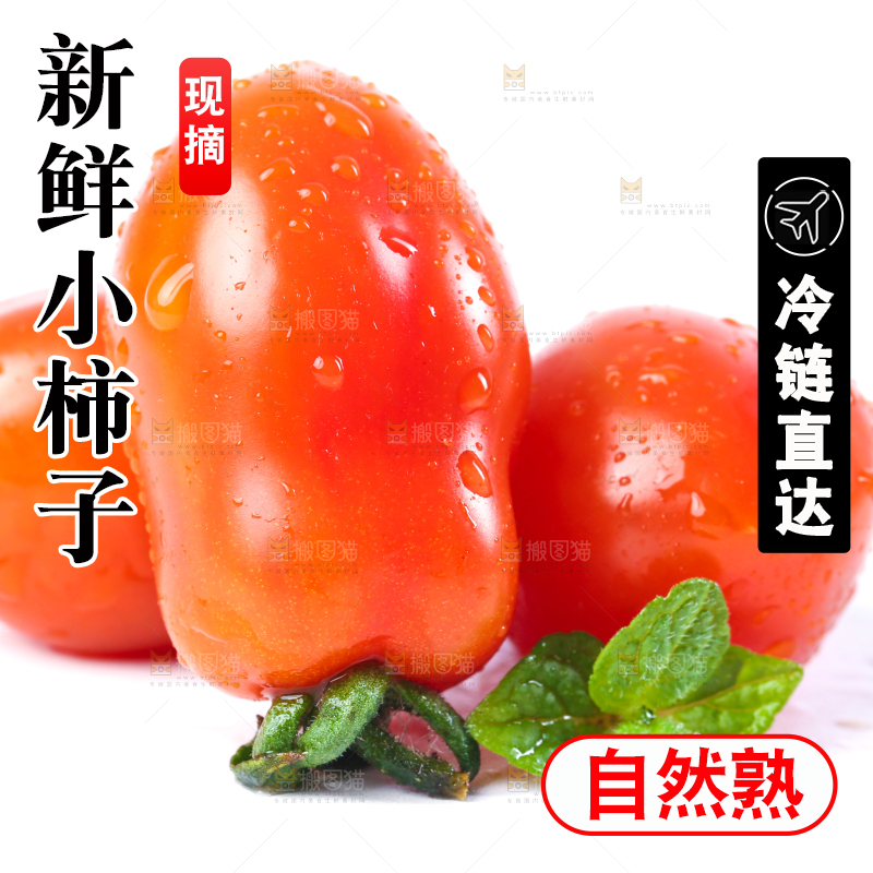 白底上摆放着丹东409小柿子