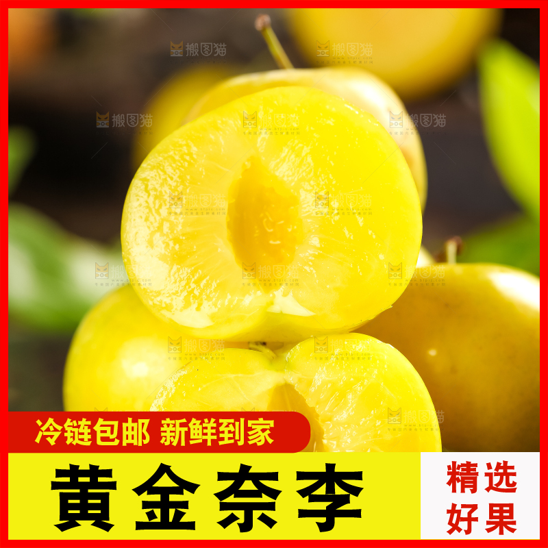 石板上的黄金李子