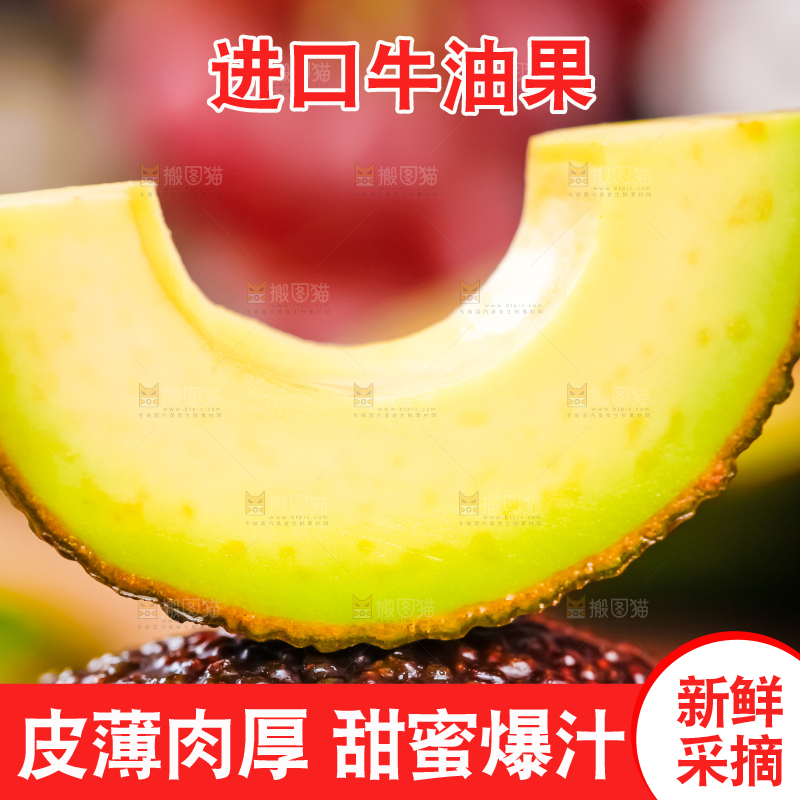 浅底上的巨无霸牛油果