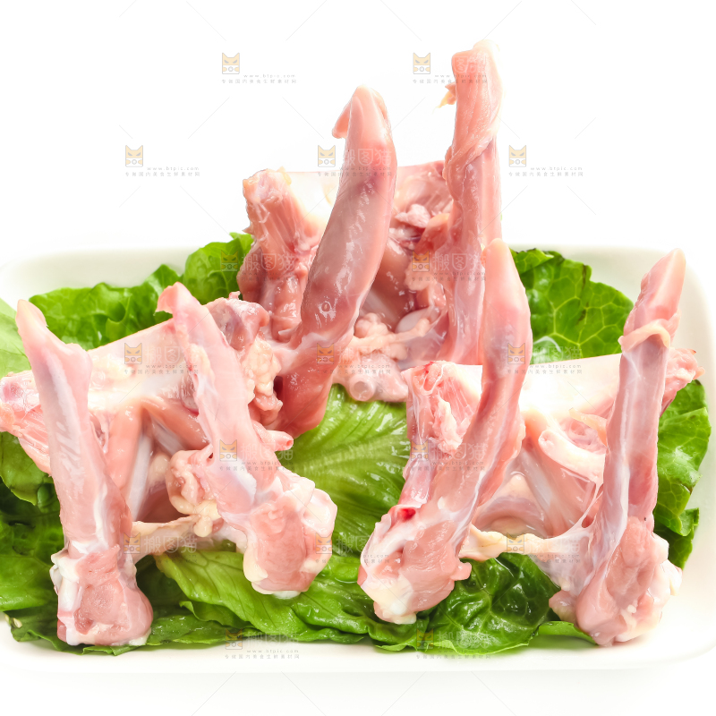 白底上的鸭锁骨