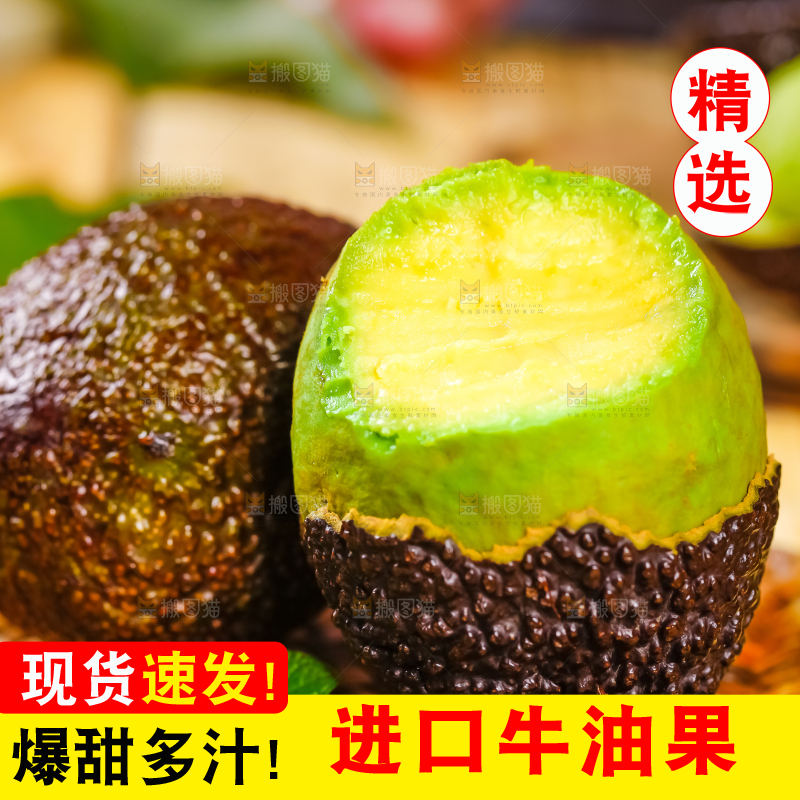 浅底上的巨无霸牛油果