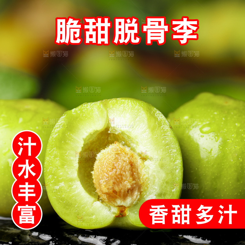 手里拿着新鲜李子