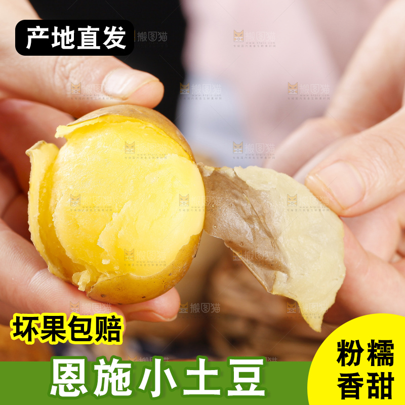手里拿着迷你小土豆