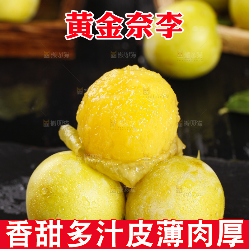 石板上放着九峰山黄金奈李